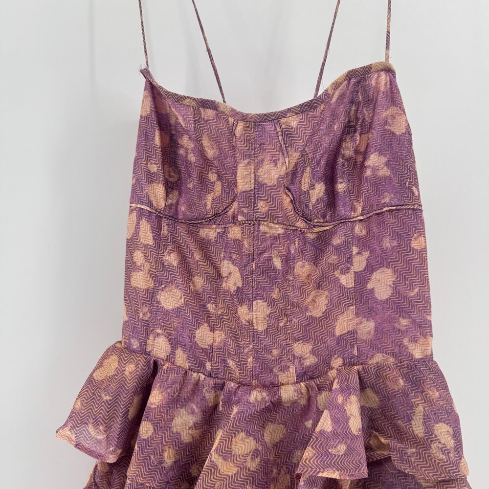 Ulla Johnson Celina Silk Cotton Blend Dress Sz 8 Ruffle Pattern Mini NWOT - Picture 4 of 9